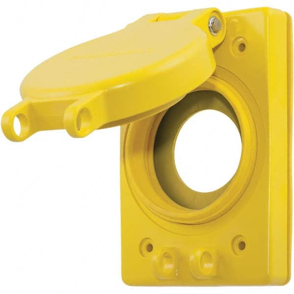 Hubbell Wiring Device-Kellems - Electrical Outlet Box & Switch Box Accessories Accessory Type: Weatherproof Cover Material: PBT Resin; Thermoplastic; Stainless Steel - All Tool & Supply