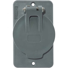 Hubbell Wiring Device-Kellems - Electrical Outlet Box & Switch Box Accessories Accessory Type: Box Cover Material: PBT Resin - All Tool & Supply