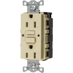 Hubbell Wiring Device-Kellems - GFCI Receptacles Grade: Commercial Color: Ivory - All Tool & Supply