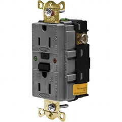 Hubbell Wiring Device-Kellems - GFCI Receptacles Grade: Industrial Color: Gray - All Tool & Supply