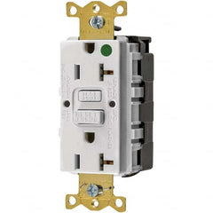 Hubbell Wiring Device-Kellems - GFCI Receptacles Grade: Hospital Color: White - All Tool & Supply