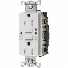 Hubbell Wiring Device-Kellems - GFCI Receptacles Grade: Commercial Color: White - All Tool & Supply