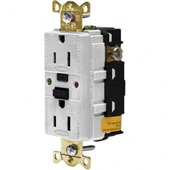 Hubbell Wiring Device-Kellems - GFCI Receptacles Grade: Industrial Color: White - All Tool & Supply