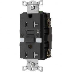 Hubbell Wiring Device-Kellems - GFCI Receptacles Grade: Commercial Color: Black - All Tool & Supply