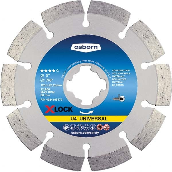 Osborn - 5 x 0.09, 7/8" Hole Diamond Cutoff Wheel - All Tool & Supply