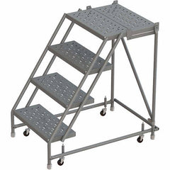 TRI-ARC - Rolling & Wall Mounted Ladders & Platforms Type: Rolling Warehouse Ladder Style: Rolling Platform Ladder - All Tool & Supply