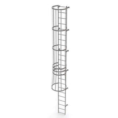 TRI-ARC - Rolling & Wall Mounted Ladders & Platforms Type: Fixed Ladder Style: Safety Cage - All Tool & Supply