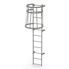 TRI-ARC - Rolling & Wall Mounted Ladders & Platforms Type: Fixed Ladder Style: Safety Cage - All Tool & Supply