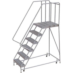 TRI-ARC - Rolling & Wall Mounted Ladders & Platforms Type: Rolling Warehouse Ladder Style: Rolling Safety Ladder - All Tool & Supply