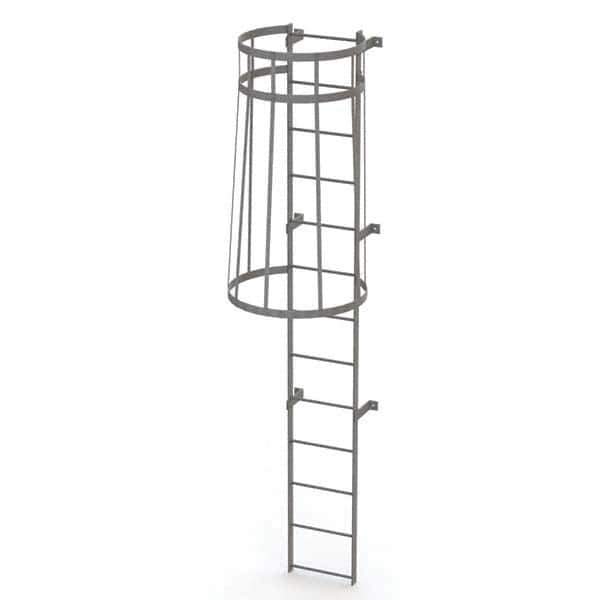 TRI-ARC - Rolling & Wall Mounted Ladders & Platforms Type: Fixed Ladder Style: Safety Cage - All Tool & Supply