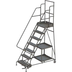 TRI-ARC - Rolling & Wall Mounted Ladders & Platforms Type: Stock-Picking Ladder Style: Rolling Safety Stock Picking Ladder - All Tool & Supply