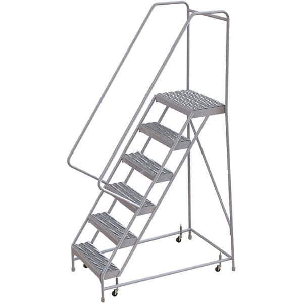 TRI-ARC - Rolling & Wall Mounted Ladders & Platforms Type: Rolling Warehouse Ladder Style: Rolling Safety Ladder - All Tool & Supply