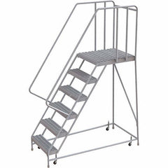 TRI-ARC - Rolling & Wall Mounted Ladders & Platforms Type: Rolling Warehouse Ladder Style: Rolling Safety Ladder - All Tool & Supply