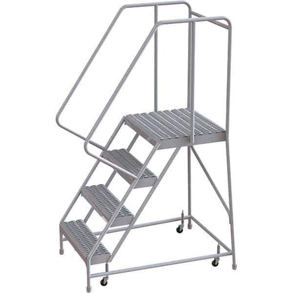 TRI-ARC - Rolling & Wall Mounted Ladders & Platforms Type: Rolling Warehouse Ladder Style: Rolling Safety Ladder - All Tool & Supply