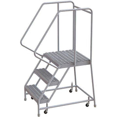 TRI-ARC - Rolling & Wall Mounted Ladders & Platforms Type: Rolling Warehouse Ladder Style: Rolling Safety Ladder - All Tool & Supply