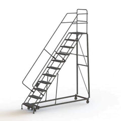 TRI-ARC - Rolling & Wall Mounted Ladders & Platforms Type: Stairway Slope Ladder Style: Rolling Safety Ladder - All Tool & Supply