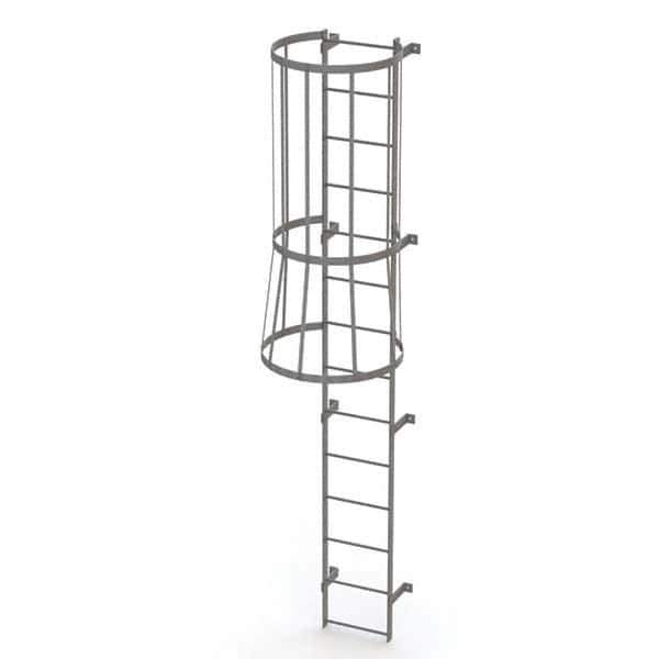 TRI-ARC - Rolling & Wall Mounted Ladders & Platforms Type: Fixed Ladder Style: Safety Cage - All Tool & Supply