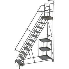 TRI-ARC - Rolling & Wall Mounted Ladders & Platforms Type: Stock-Picking Ladder Style: Rolling Safety Stock Picking Ladder - All Tool & Supply