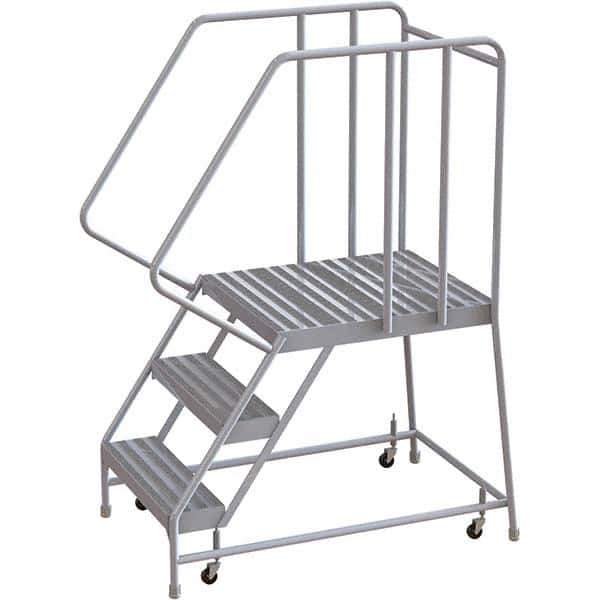 TRI-ARC - Rolling & Wall Mounted Ladders & Platforms Type: Rolling Warehouse Ladder Style: Rolling Safety Ladder - All Tool & Supply