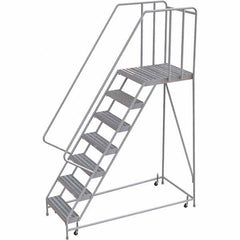 TRI-ARC - Rolling & Wall Mounted Ladders & Platforms Type: Rolling Warehouse Ladder Style: Rolling Safety Ladder - All Tool & Supply