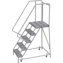 TRI-ARC - Rolling & Wall Mounted Ladders & Platforms Type: Rolling Warehouse Ladder Style: Rolling Safety Ladder - All Tool & Supply