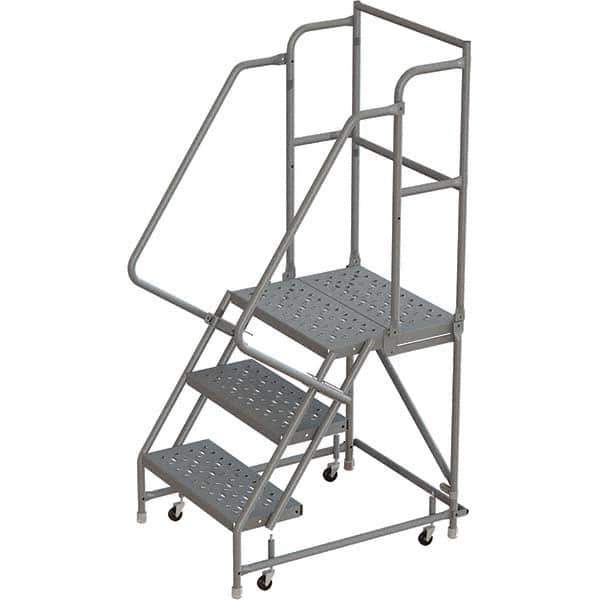 TRI-ARC - Rolling & Wall Mounted Ladders & Platforms Type: Rolling Warehouse Ladder Style: Rolling Platform Ladder - All Tool & Supply