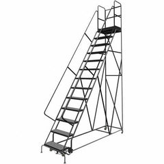 TRI-ARC - Rolling & Wall Mounted Ladders & Platforms Type: Rolling Warehouse Ladder Style: Rolling Platform Ladder - All Tool & Supply