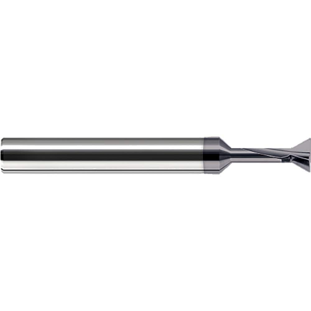 Harvey Tool - 60° 1/8" Cut Diam, 0.056" Cut Width, Solid Carbide Dovetail Cutter - Exact Industrial Supply