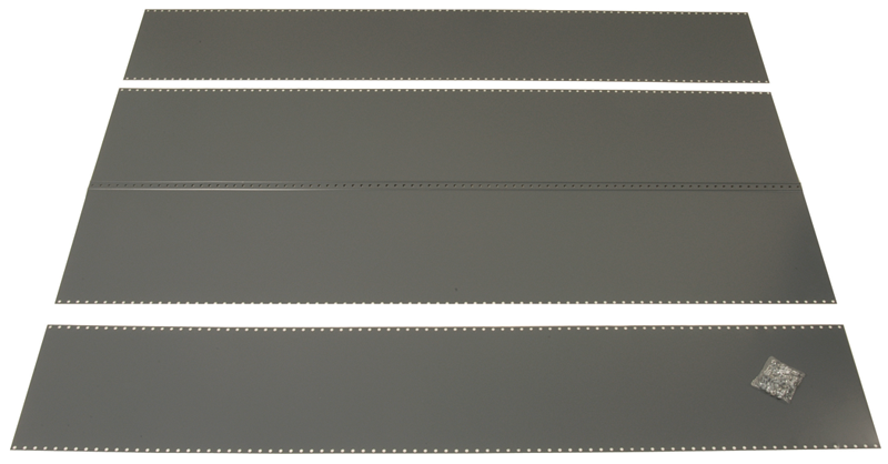 48 x 18 x 85" - Steel Panel Kit for UltraCap Shelving Starter Unit (Gray) - All Tool & Supply