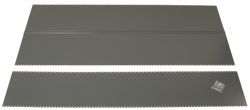 36 x 12 x 85'' - Steel Panel Kit for UltraCap Shelving Add-On Unit (Gray) - All Tool & Supply