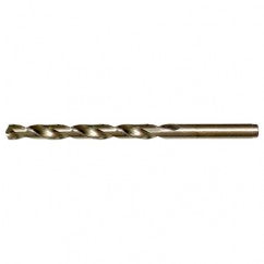 #12 RHS / RHC HSS-CO 8% (M42) 135 Degree Split Point Cobalt Heavy Duty Jobber Length Drill - Straw / Gold Oxide - All Tool & Supply