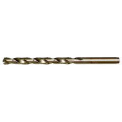 12.00mm RHS / RHC HSS-CO 8% (M42) 135 Degree Split Point Cobalt Heavy Duty Jobber Length Drill - Straw / Gold Oxide