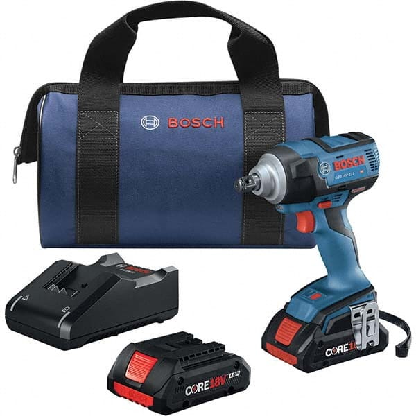 Bosch - Cordless Impact Wrenches & Ratchets Voltage: 18.0 Drive Size (Inch): 1/2 - All Tool & Supply