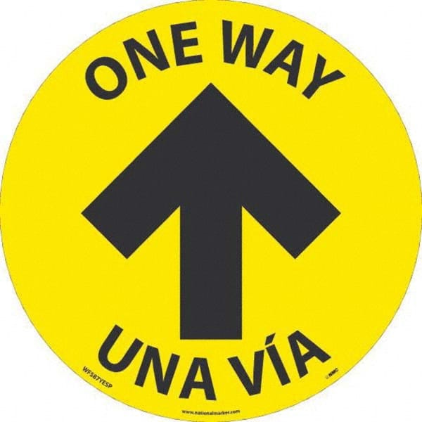 NMC - "One Way" Adhesive-Backed Floor Sign - All Tool & Supply