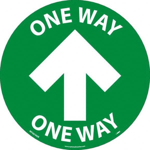 NMC - "One Way" Adhesive-Backed Floor Sign - All Tool & Supply