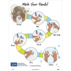 NMC - "Wash Your Hands!", 24" High x 18" Wide, Paper Safety Sign - All Tool & Supply