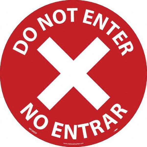 NMC - "Do Not Enter" Adhesive-Backed Floor Sign - All Tool & Supply