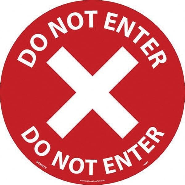 NMC - "Do Not Enter" Adhesive-Backed Floor Sign - All Tool & Supply