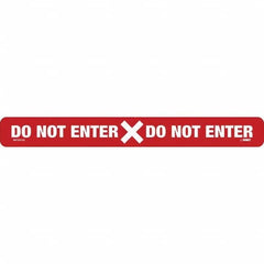 NMC - "Do Not Enter" Adhesive-Backed Floor Sign - All Tool & Supply