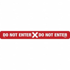 NMC - "Do Not Enter" Adhesive-Backed Floor Sign - All Tool & Supply