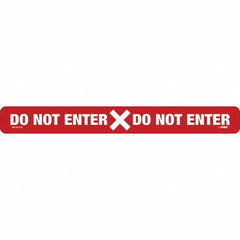 NMC - "Do Not Enter" Adhesive-Backed Floor Sign - All Tool & Supply