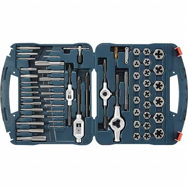 Bosch - Tap & Die Sets Minimum Tap Thread Size (Inch): 6-32 Maximum Tap Thread Size (Inch): 1/4-18 - All Tool & Supply