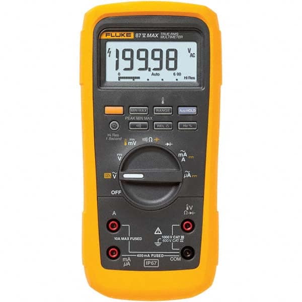 Fluke - Multimeters Multimeter Type: Digital Measures: Capacitance; Current; Frequency; Resistance; Temperature; Voltage - All Tool & Supply