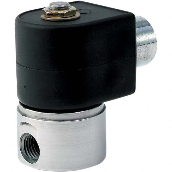 Parker - 120/60 - 110/50 VAC 1/4" NPT Port Brass Two-Way Direct Acting Solenoid Valve - All Tool & Supply