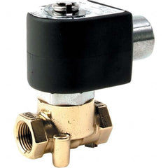 Parker - 24/60 VAC 3/8" NPT Port Brass Two-Way Direct Acting Solenoid Valve - All Tool & Supply