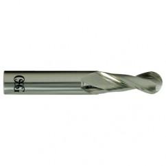 1/2" Dia. - 3" OAL - Carbide - Ball End HP End Mill-2 FL - All Tool & Supply