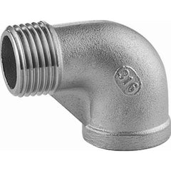 Guardian Worldwide - Stainless Steel Pipe Fittings; Type: 90? Street Elbow ; Fitting Size: 3 ; End Connections: MNPT x FNPT ; Material Grade: 316 ; Pressure Rating (psi): 150 - Exact Industrial Supply