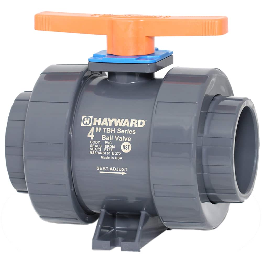 Hayward - Ball Valves; Type: Ball Valve ; Pipe Size (mm): 63.50 ; Pipe Size (Inch): 2-1/2 ; Tube Outside Diameter (Inch): 2-1/2 ; Material: PVC ; Style: True Union - Exact Industrial Supply