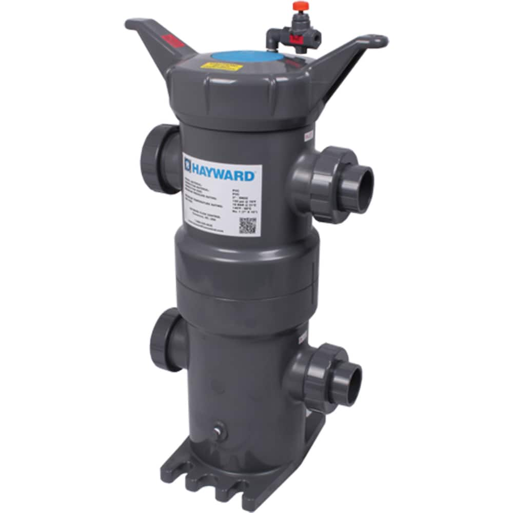 Hayward - Bag Filter Housings; Bag Size (#): 2 ; Length (Decimal Inch): 32.0000 ; Pipe Size: 2-1/2 (Inch); End Connections: Socket ; Maximum Flow Rate (GPM): 100 ; Maximum Working Pressure (psi): 150.000 - Exact Industrial Supply