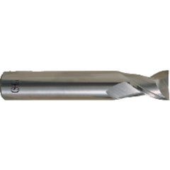 ‎1/8″ Dia. × 1/8″ Shank × 1/4″ DOC × 1-1/2″ OAL, HSSCo, Bright, 2 Flute, Square, Solid End Mill - All Tool & Supply